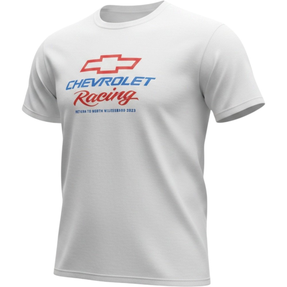 Chevrolet Racing North Wilkesboro 2023 Tee White Delta Pro Weight Mens XL‎